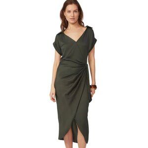 NEW Gilner Farrar Kali Wrap Midi Dress Size Medium